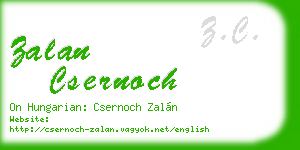 zalan csernoch business card